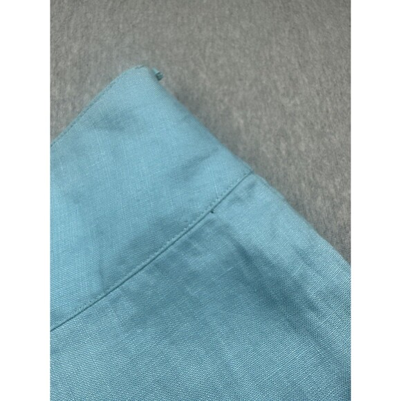 Boden Pale‎ Blue Linen A line Skirt Size 8R - Picture 4 of 8